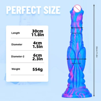 Huge Horse Dildo Animal Big Penis Long Realistic Colorful Liquid Silicone Sucker Cock Anal Adult Sex Toys for Men Women Couples 2