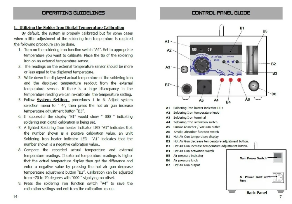 AOYUE-968 220V SMD/SMT 3 в 1 паяльная станция, паяльная станция горячий воздух паяльная станция AOYUE i968 SMD паяльная станция