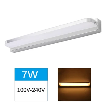 

Wall Lamp 7W 100V-240V Led Mirror Light Waterproof LED Tube Modern Acrylic Wall Light Bathroom Lighting