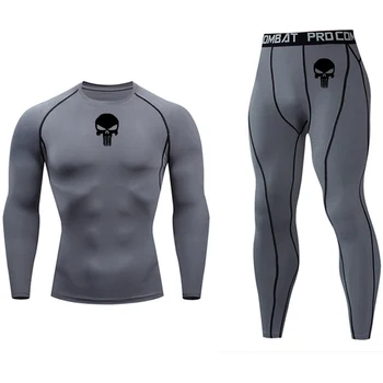 

Long johns Thermal underwear Set Men's Winter Base layer Sports Workout Compression underwear muscle Bodybuilding Brand clothing