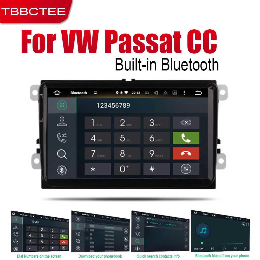 TBBCTEE Авто Радио 2 Din Android Автомобильный плеер для Volkswagen VW Passat CC 2008~ gps Навигация BT Wifi карта мультимедийная система