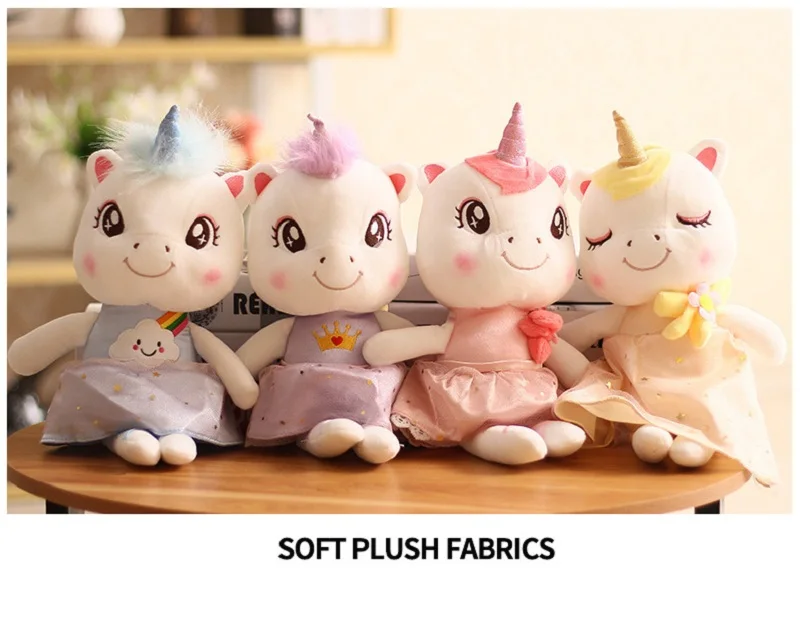 Soft Unicorn Plush Toys Lovely Kawaii Stuffed Animal Unicorn Doll Pillow Toys For Children Creative Birthday Gift for Girls (7)
