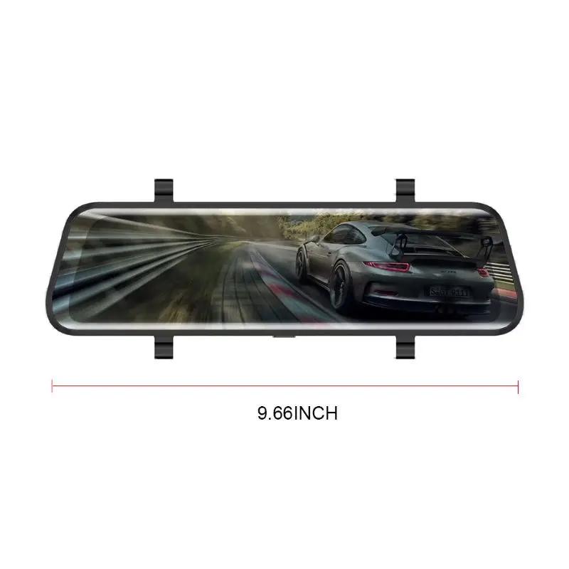 1" Автомобильный видеорегистратор с двумя объективами HD 1080P 16G, видеорегистратор с зеркалом заднего вида 170 градусов U90C