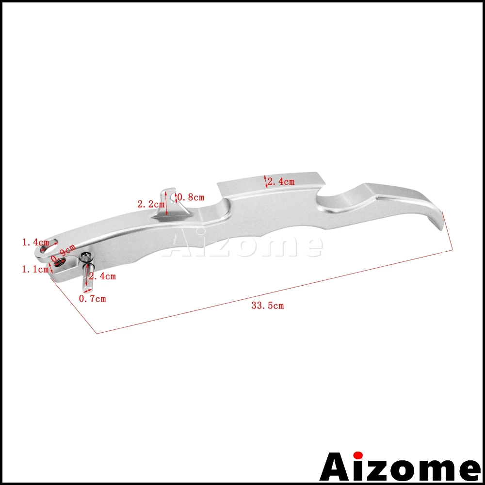 Серебряный мотоцикл Kickstand боковая подставка для Suzuki Boulevard M109R 2006- CNC обработанная 6061 T-6 Алюминиевая Подставка