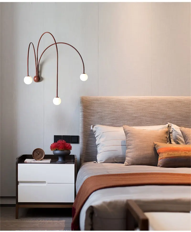 Современный итальянский дизайн минималистичный настенный светильник креативный lron светодиодный светильник для гостиной спальни