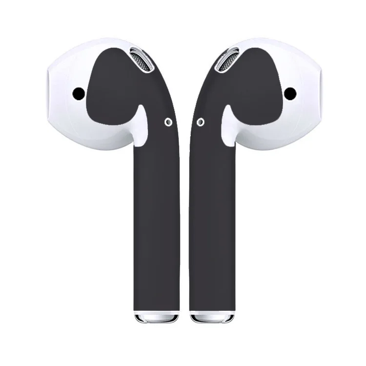 Dark Gray Защитная пленка для Apple AirPods, защитная пленка, наклейка для AirPods, беспроводные наушники, гарнитура, пленка - Цвет: Dark Gray