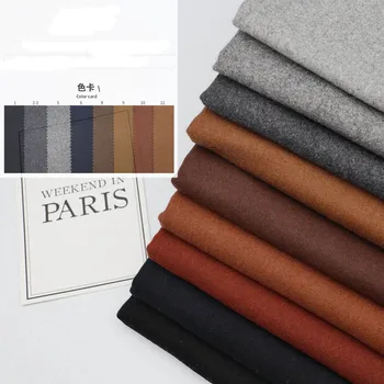 

Fine Tweed Wool Woolen Fabric 420g For Overcoat Fashion Shoes Hat Case Bag Material
