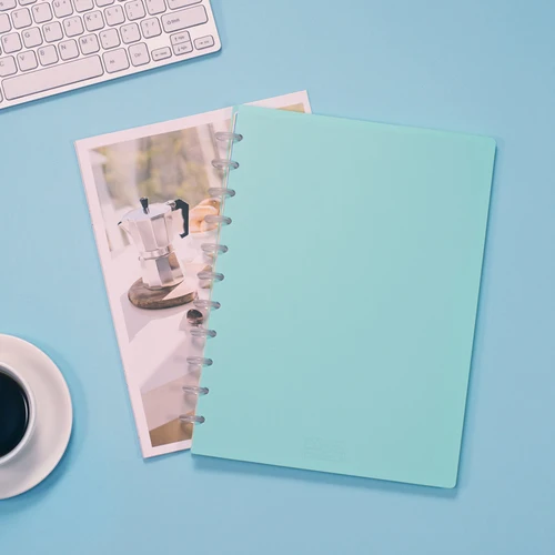 Green Fromthenon Карамельный цвет A4 спираль Тетрадь пуля журнал гриб отверстие Happy planner съемный Дневник Школьные принадлежности - Цвет: Green
