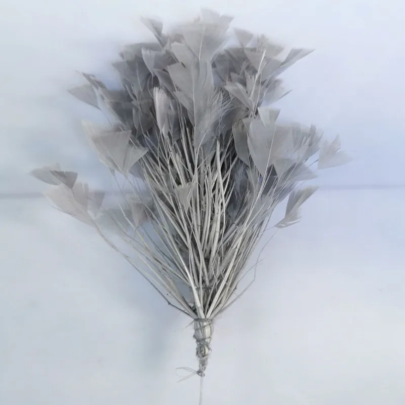 Серый 1 пучок красивые индейки featherприблизительно 30 см свадебные корсажи Перья Ремесло для головного убора Свадебные украшения Аксессуары - Цвет: Серый