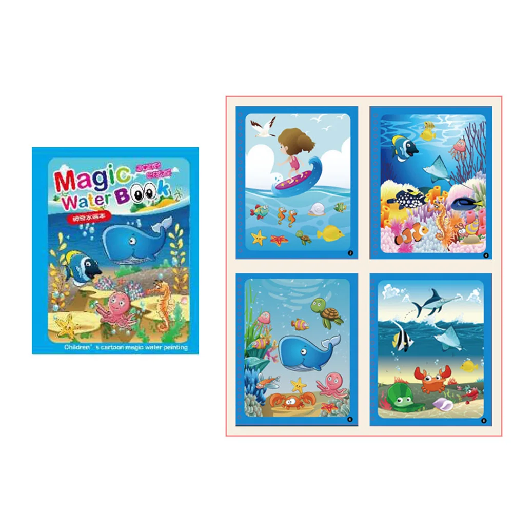 Волшебная книга рисования воды написание, рисунок книги Цветовая панель для детей живопись мат Ранние развивающие игрушки для детская игрушка для разрисовывания