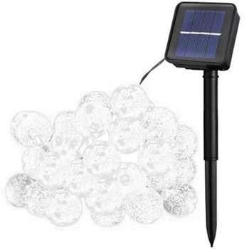 

Crystal Ball Lamp Solar Power Bubble Ball Light String Fairy Lights Garden Decoration Christmas Holiday Decor for Outdoor