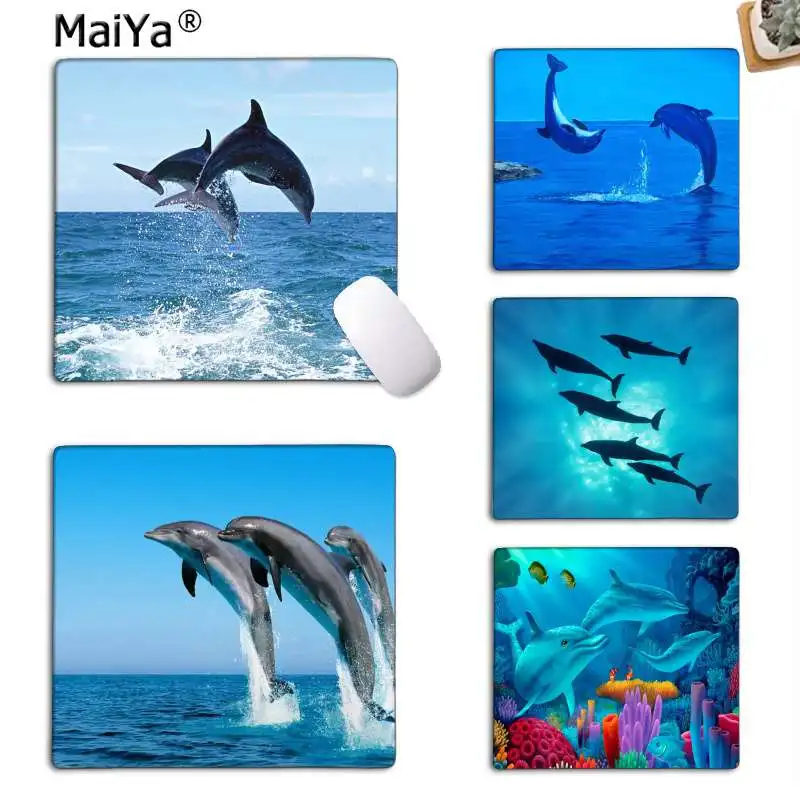 MaiYa новый дизайн дельфинов под морем высокоскоростной коврик для мыши гладкий