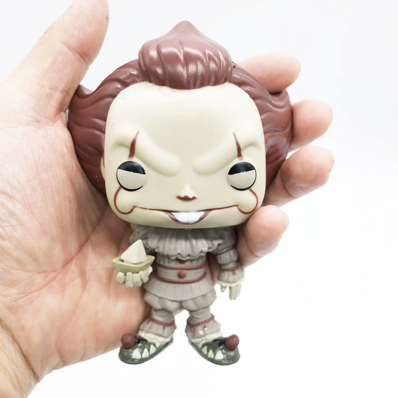 Funko Pop фильм Стивен Кинг это джокер, клоун персонаж PENNYWISE Виниловая фигурка кукол модель игрушки - Цвет: 472 no package