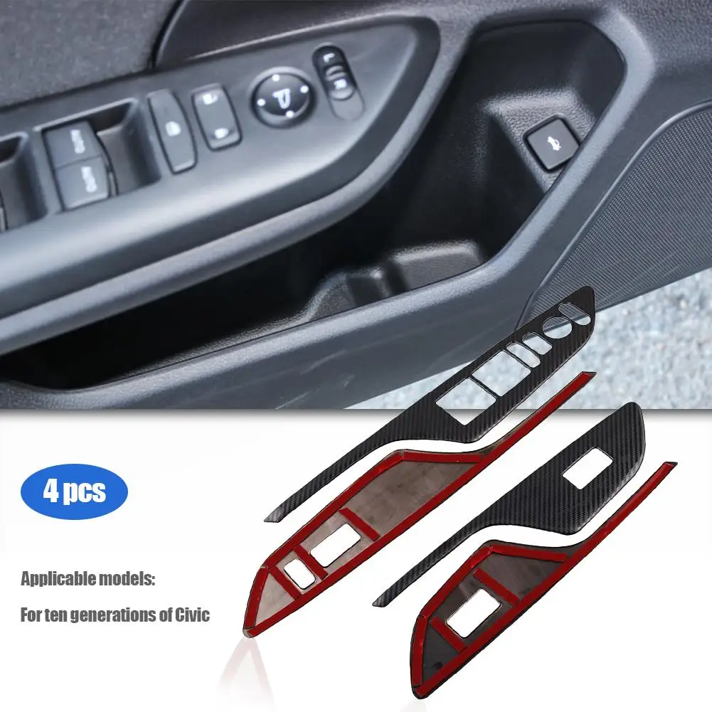 

Lifting Switch Panel Decoration Conversion Accessories Car Window Lift Switch Panel Trim Easy Installed
