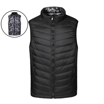 

Men New Stylish 2019 Vest Spring Autumn Warm Sleeveless Jacket Double-sided Wear Winter Light Waistcoat Men's Vest Casual Coats