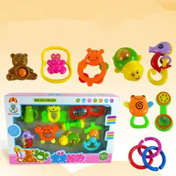 Игрушки для новорожденных 0-1 лет, Набор погремушек, комбинация, Детский обучающий Колокольчик для раннего возраста