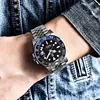PAGANI DESIGN-relojes mecánicos GMT para hombre, 40mm, 100M, resistente al agua, cristal de zafiro, reloj de negocios de acero inoxidable para hombre ► Foto 3/6