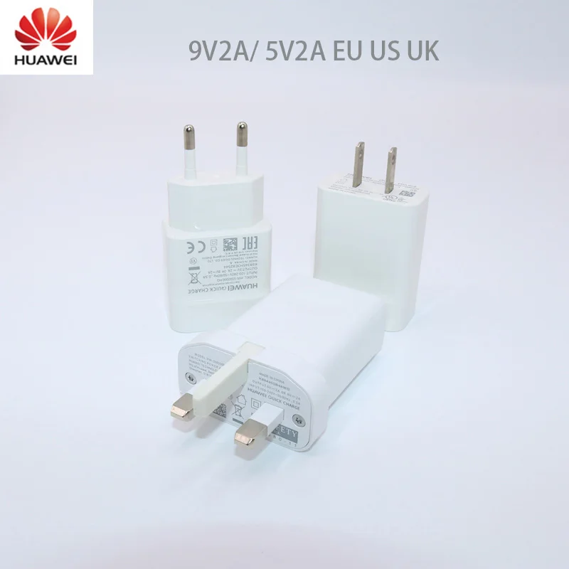 

Huawei 9V2A EU US UK charger QC 2.0 Quick Fast Charge Adapter For nova3 3i 2 2i honor 9 8x p7 p8 p9 p10 lite mate 7 8 9 10