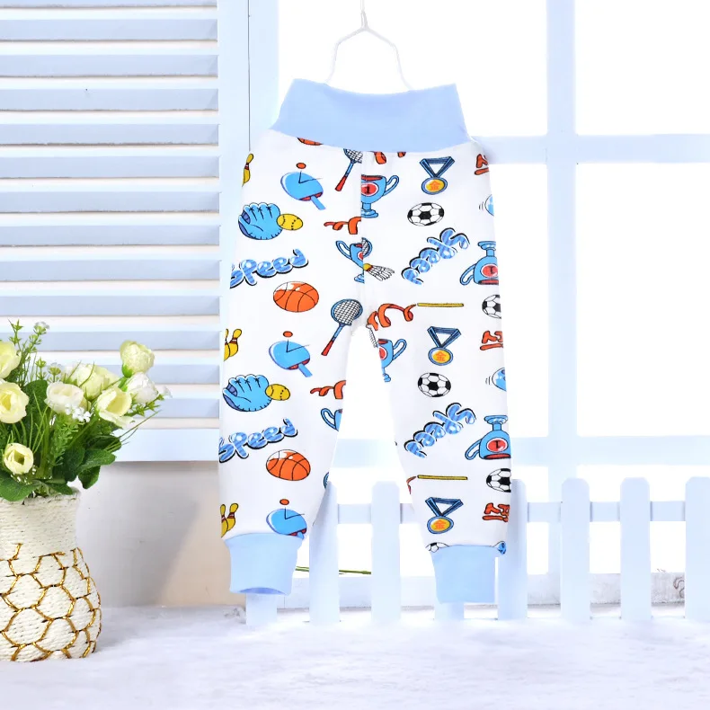 New Style Children High Waist Pants plus Velvet Thick Warm High Waist Pants Winter Mirco Velvet Men And Women Crawler