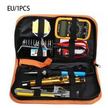 

Electric iron set kit multimeter 60W adjustable temperature electric iron kit set soldering iron tool kit