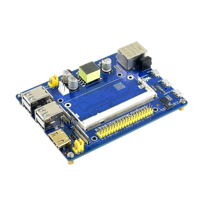 Waveshare Compute Module IO Board с функцией PoE для Raspberry Pi CM3 / CM3L + L|Демонстрационные стенды| |