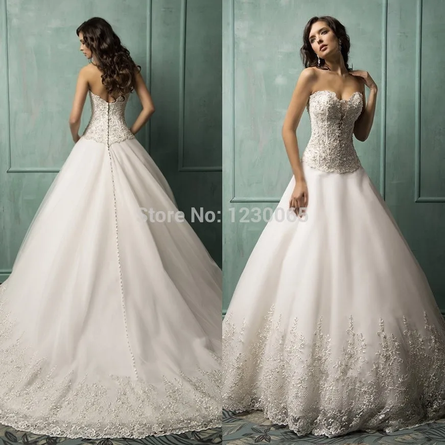 Кружевное свадебное платье без рукавов с романтической аппликацией Vestido De Noiva платье для матери невесты на пуговицах с бисером