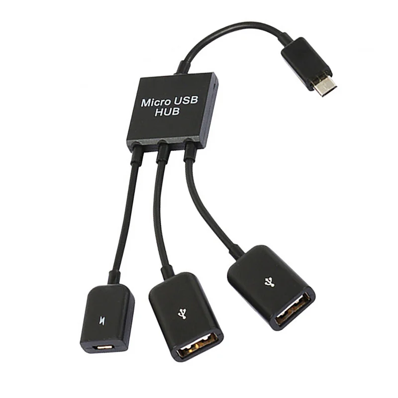 3 в 1 Micro зарядное устройство черз порт USB переносной кабельный хаб адаптер для Ginzzu