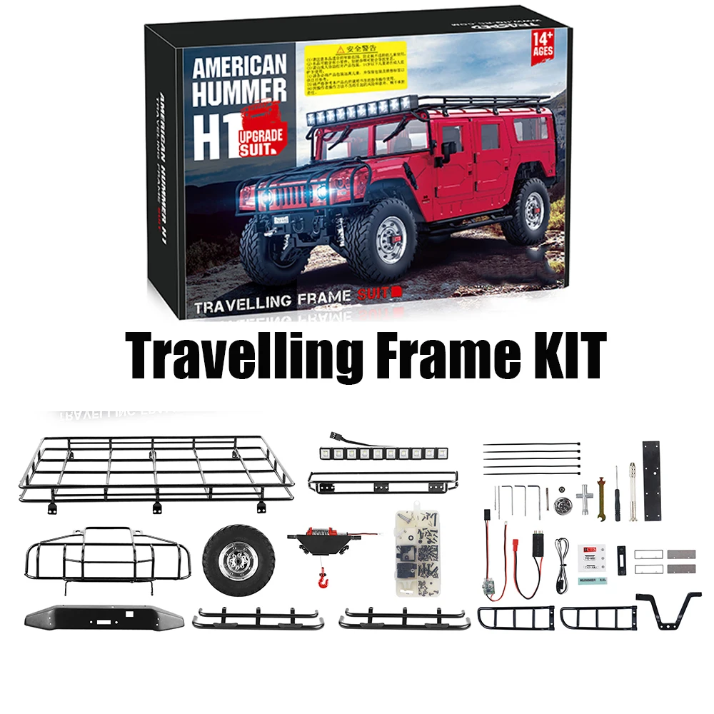 Travelling Frame KIT For HG-P415 1/10 US American Hummer H1 Civilian Military Truck KEYIGE 2