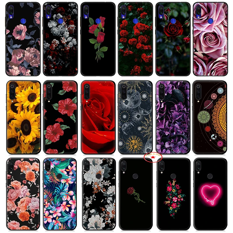 Fashion Vintage Floral Rose Flower Soft Case for Xiaomi Mi A1 A2 A3 8 9 Se Lite 9T Pro Max 3 Mia1 Mia2 MiA3 Pocophone F1 |