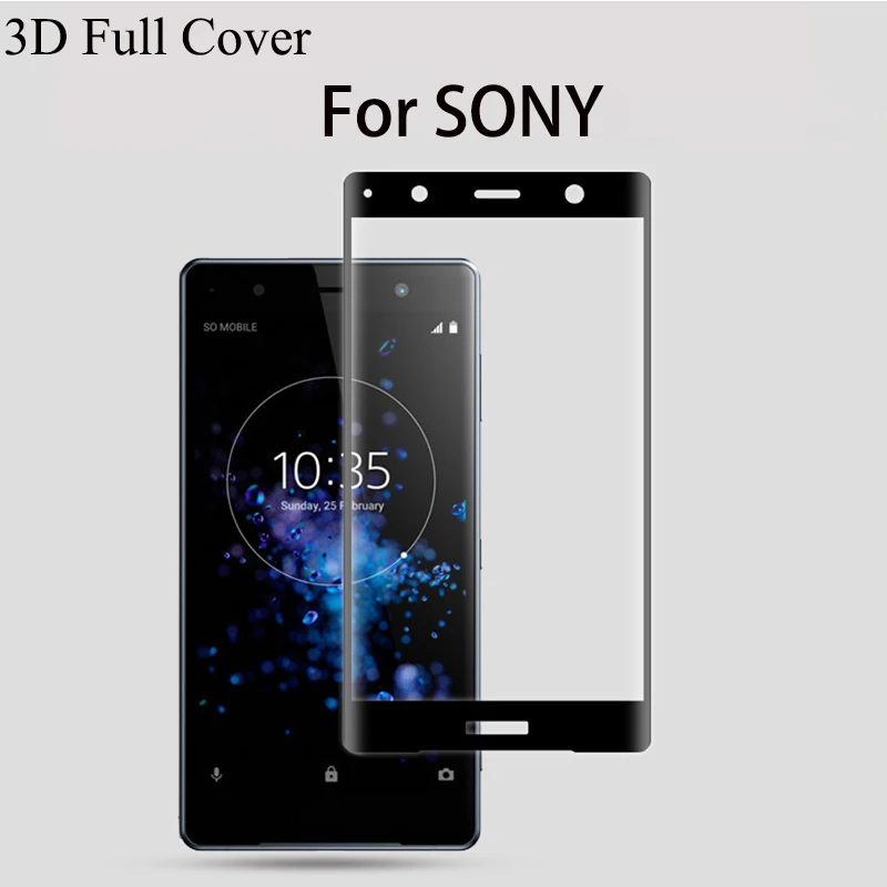 Закаленное 3d-стекло для Sony Xperia XA XA1 XA2 Ultra Plus X XP XZ XZ2 XZS XZ1 компактное изогнутое