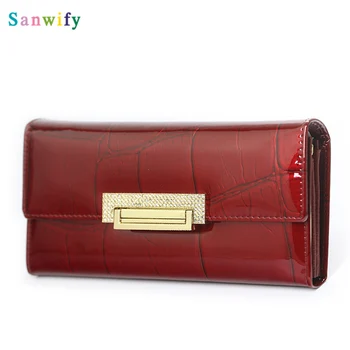 

Women's Wallets Design High Quality Leather Wallet Luxury Stone Pattern Female Clutch Long Coin Card Holder Purses