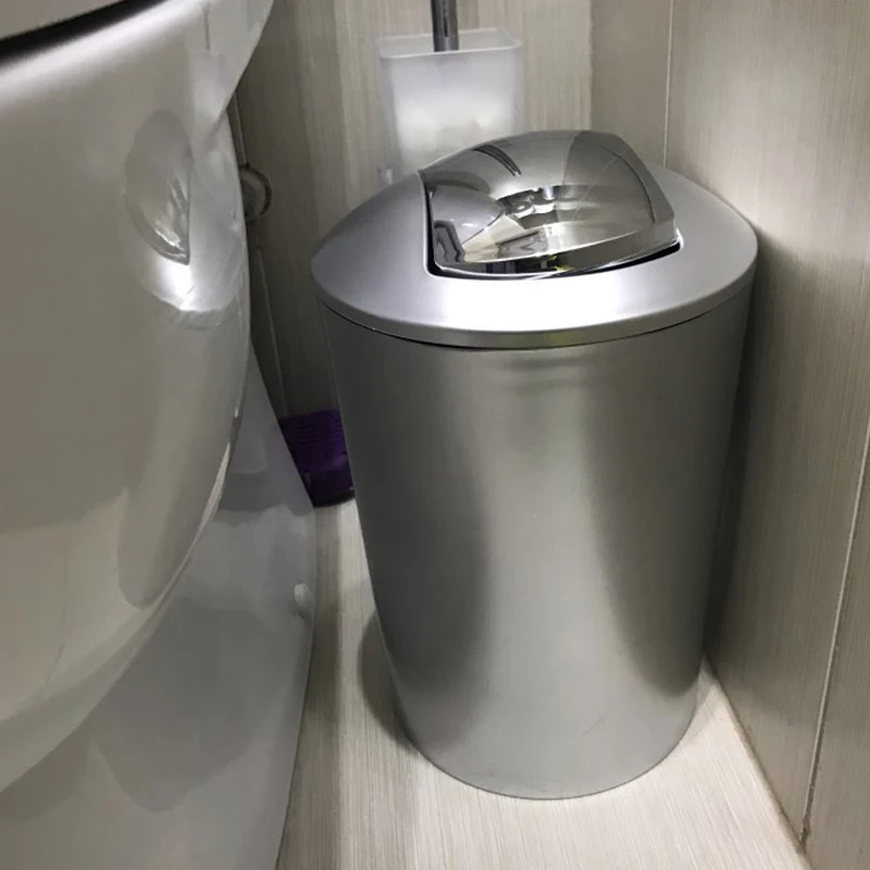 6.5L ванная комната мусор Европейский стиль мусорное ведро с крышкой кухня мусорные баки для хранения инструменты мусорное ведро