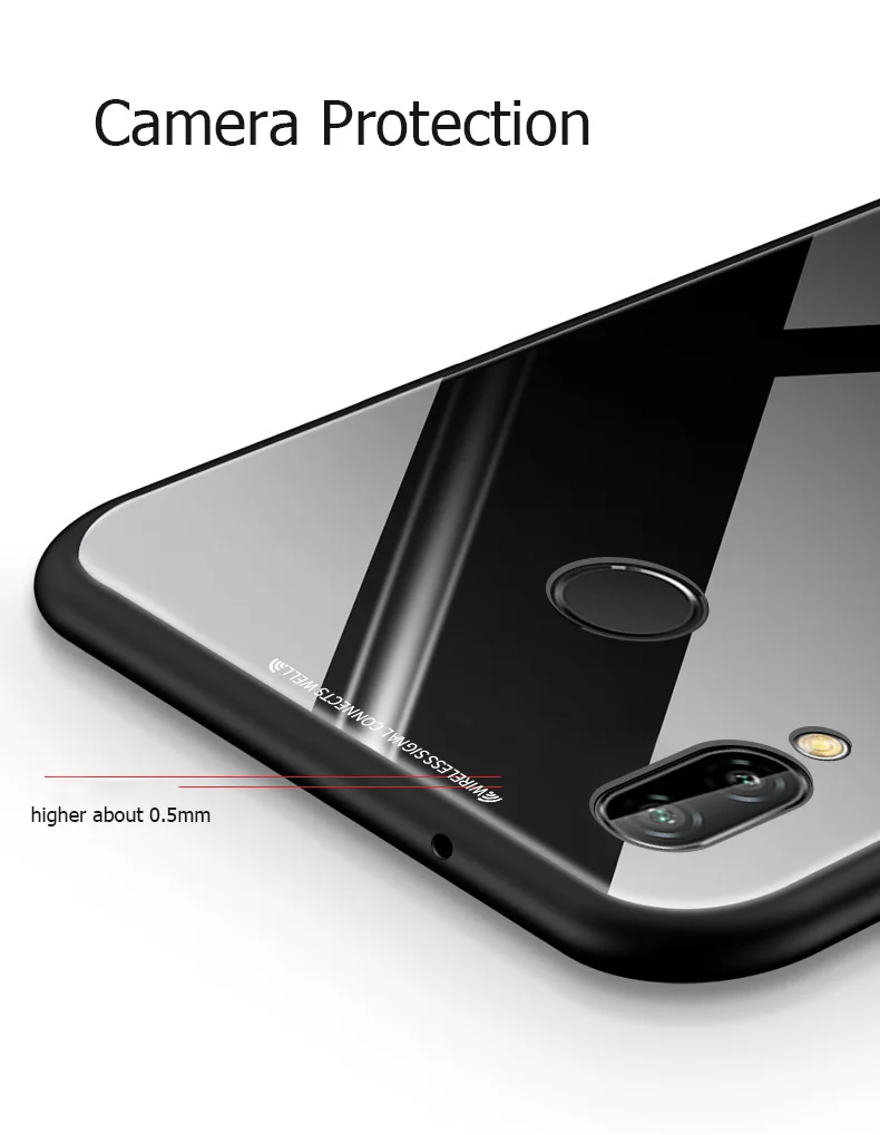 ZROTEVE Cover For Xiaomi Redmi Note 8T 8 Pro Case Tempered Glass Back Cover Redmi Note 8 8T Case Silicone Xiomi Redmi Note 8 Pro