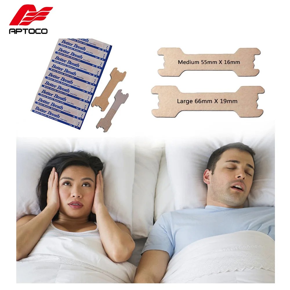

Aptoco 50 PCS/LOT Anti snoring Nasal Strips are Better than Breath Right Way To Stop Snoring Anti Snoring Strips