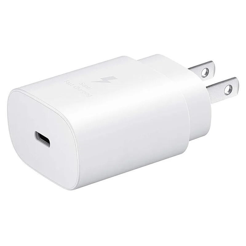 Original Samsung 25W Charger EU US UK AU Plug Power Wall PD Adapter For Galaxy S21 Ultra S21 S20 FE A70 A80 A90 A72 Z Flip 3 F52 shaver charger cable