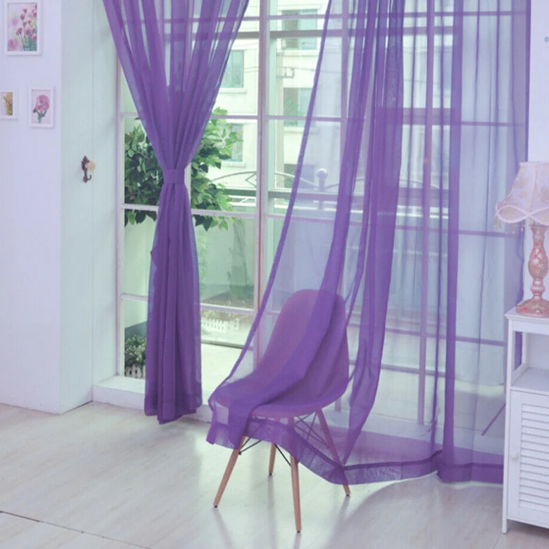 Лидер продаж 2020 однотонный шифоновый прозрачный стеклянный разделитель комнаты