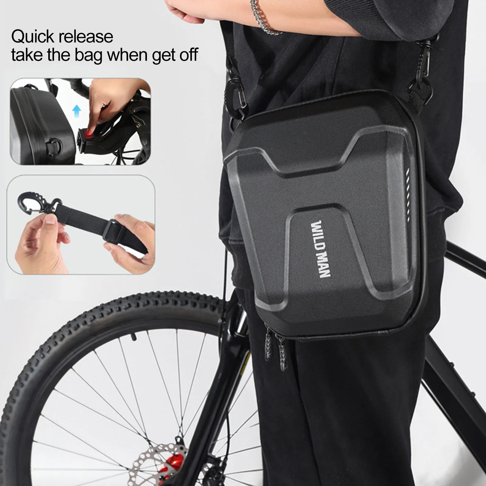 Reflective Cycling Bicycle Bike Front Handlebar Bag Organizer Waterproof 3L 
