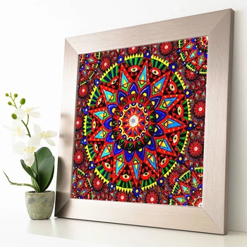

AZQSD Diamond Painting Full Square Mandala Diamond Art Flower Cross Stitch Gift 5d Diy Handmade Rhinestones Home Decor