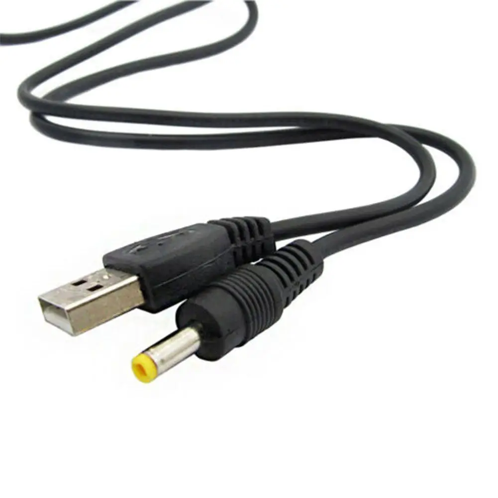 1 Pcs 0.8m cable, suitable for PSP 1000 2000 3000 USB charging cable USB to DC 4.0x1.7mm plug 5V 1A power charging cable