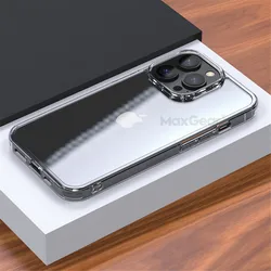 Luxury HD Tempered Glass Clear Case with Transparent Soft Frame and Hard Back Cover - iPhone XR (Clear)