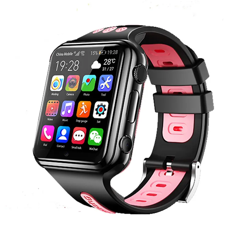 Android 9.0 RAM 1GB ROM 8GB Smart 4G GPS Kid Student Music Camera Wristwatch SOS Monitor Trace Location Google Play Phone Watch