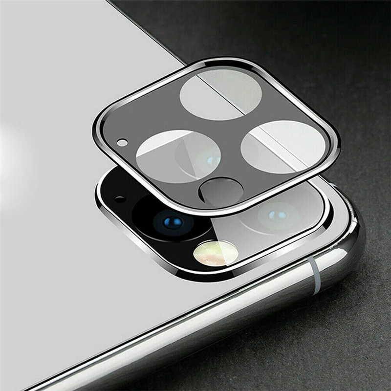 

For iPhone11 20D Tempered Glass Camera Lens Screen Protector Film Metal Frame Scratch Proof For iPhone 11 Pro Max 2019