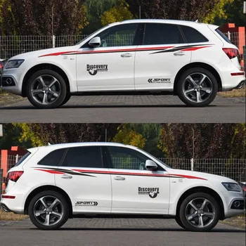 

World Datong sport car sticker For Audi Q3 Q5 Q7 Discovery Sport Sticker Car Styling Body Side Door Tail Decorative Vinyl Decal