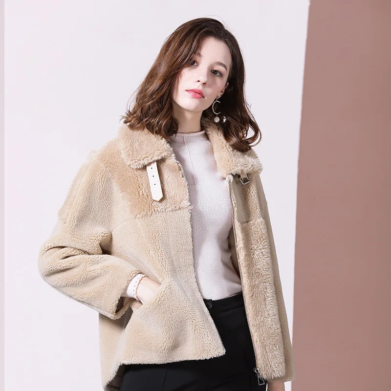 women s faux fur coats short teddy bear 