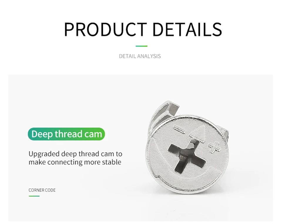Hetrosy мебель шкафы Cam замок Соединительный крепежный элемент Minifix соединитель болта для набор для мебели 100 шт