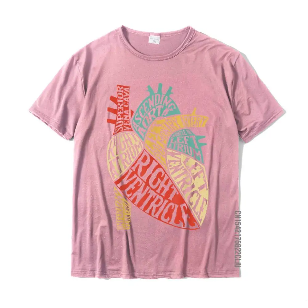 Geek Short Sleeve Tops Shirt Summer/Fall O Neck All Cotton Men's T-shirts Crazy Geek Tops T Shirt 2021 New Free Shipping Heart Typography Anatomy Science Biology Biologist Men Women T-Shirt__27455 pink