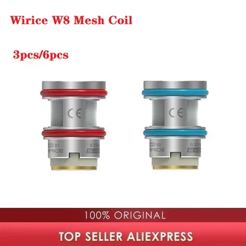 

3pcs/6pcs Original Wirice W8 Mesh Coil 0.15ohm / 0.21ohm E-cigarette Atomizer Coil Heads for Wirice Launcher Tank Vape Coil