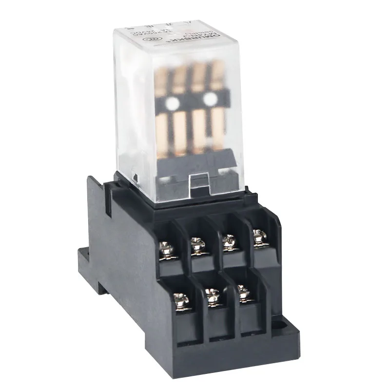 

Small relay/base set HH54PL HH52PL JQX13F AC220V DC24V with indicator
