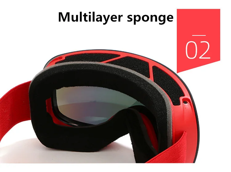 New Ski Goggles Men Women Double Layers Anti-fog Big Ski UV400 Glasses Protection Skiing Winter Snow Snowboard Goggles 4
