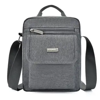 

Men's shoulder bag new boy large-capacity waterproof canvas shoulder cross body bag fashion men's vertical leisure travel bag